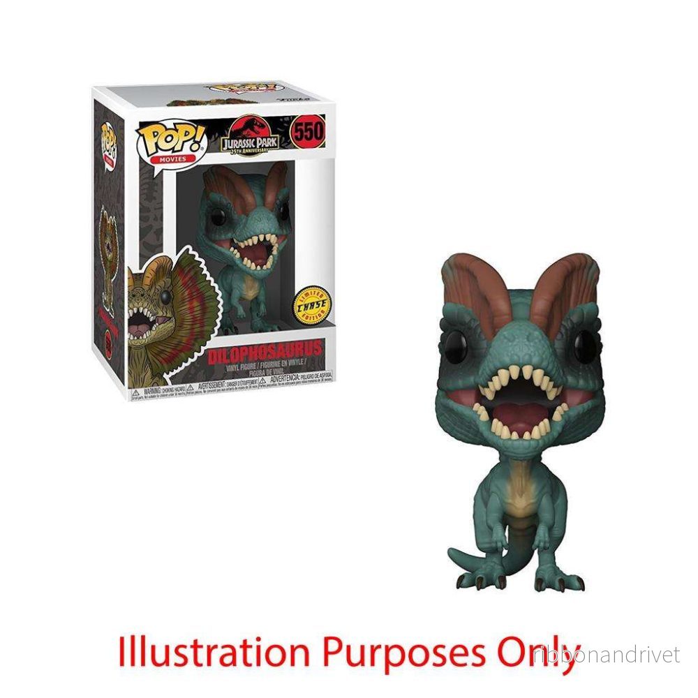 Funko POP! Movies Jurassic Park Dilophosaurus med Chase (1:6) Funko POP! Movies Jurassic Park Dilophosaurus med Chase (1:6)