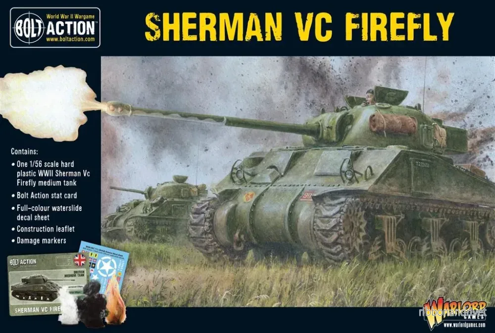 Sherman Firefly Vc - Modell i Plast