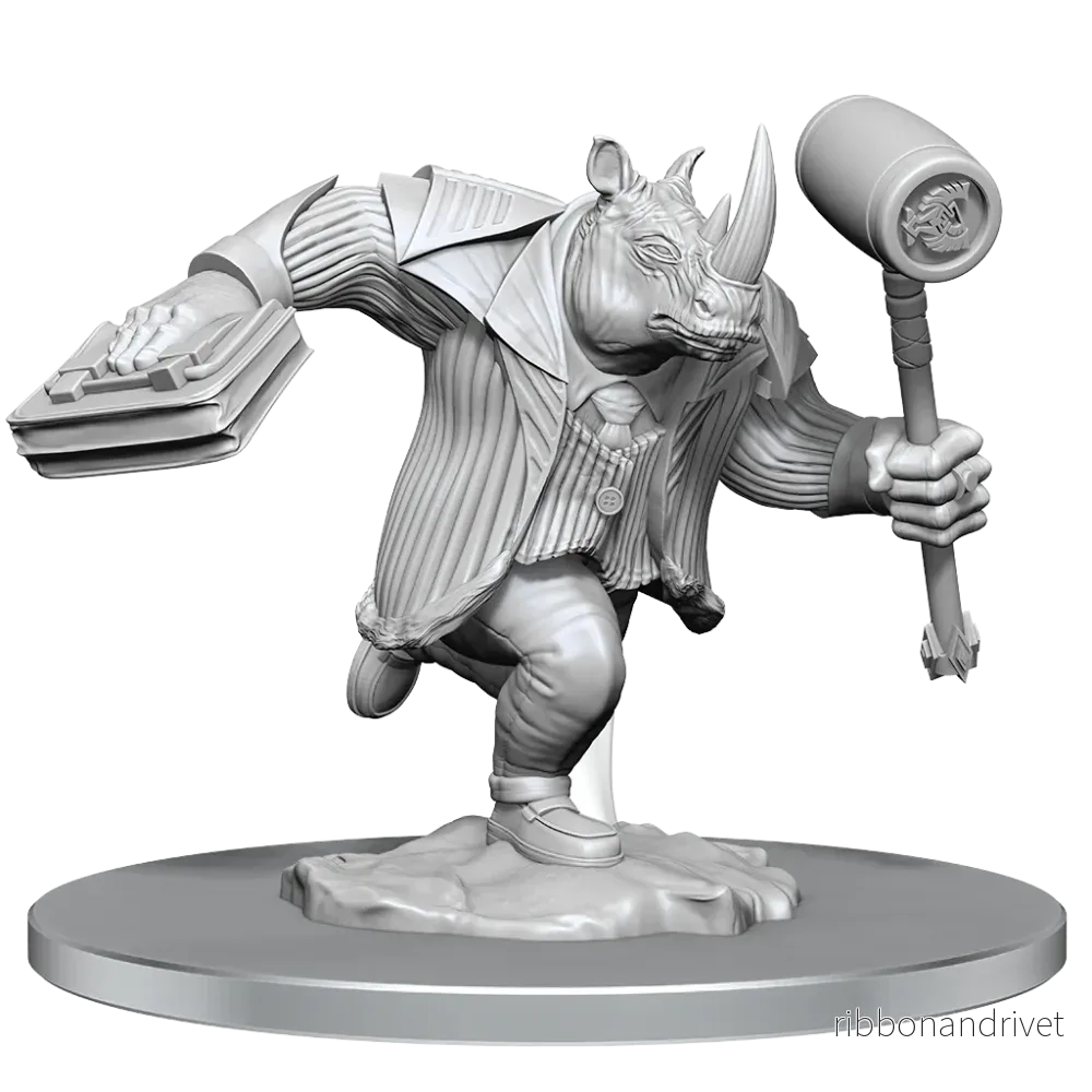 Magic: The Gathering Unpainted Miniatures: Freelance Muscle och Rhox Pummeler Magic: The Gathering Unpainted Miniatures: Freelance Muscle och Rhox Pummeler