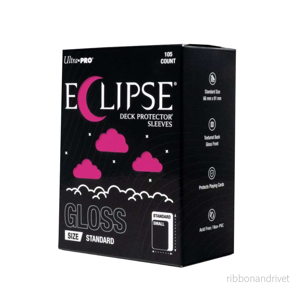 ECLIPSE® Gloss Standard DECK PROTECTOR® Sleeves: Hot Pink – 105-pack