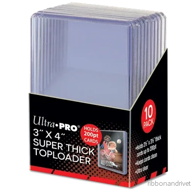 3" x 4" Super Thick 200PT Toploader 10-pack - Bild 2