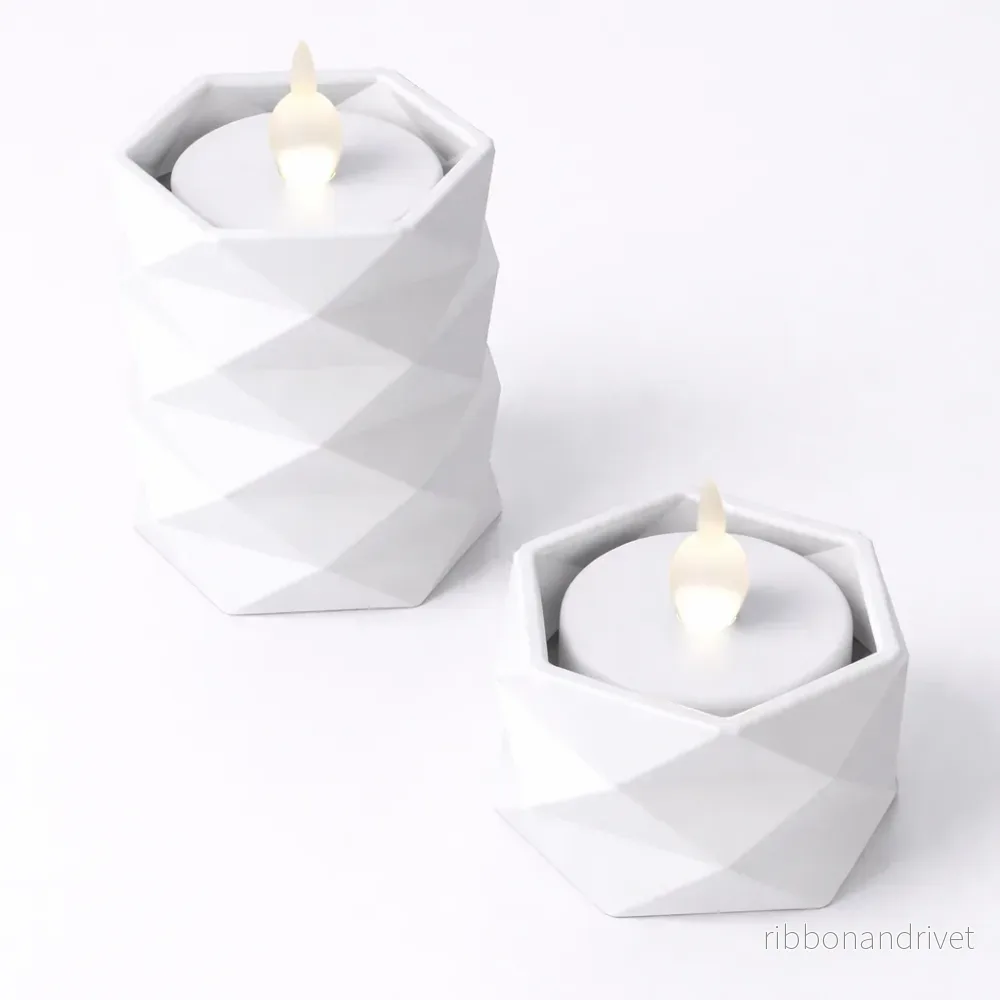 Geometrisk värmeljushållare - Bild 3