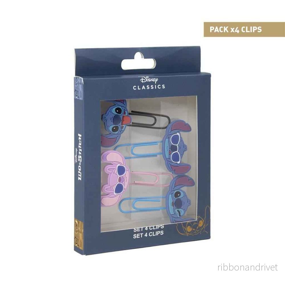 Disney – Stitch – Set med 4 Klämmor