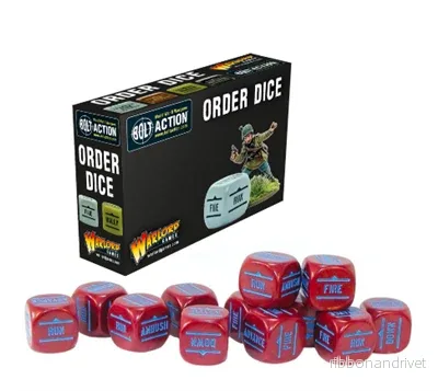 Bolt Action Order Dice – Maroon (12-pack) Bolt Action Order Dice – Maroon (12-pack)