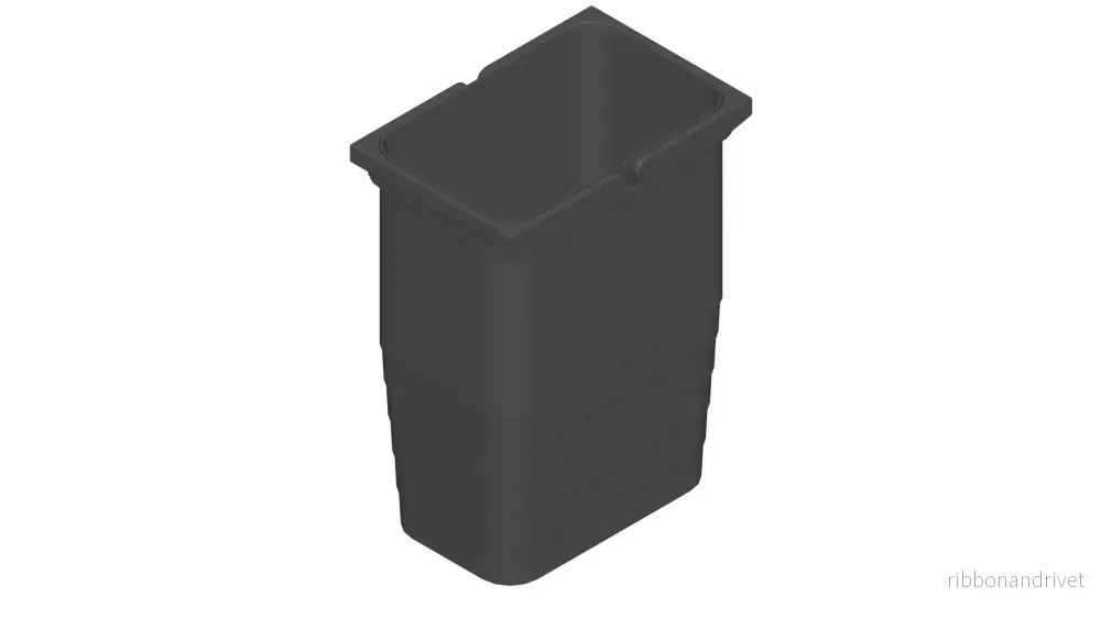 Ninka-avfallshink 8L grå - Bild 2