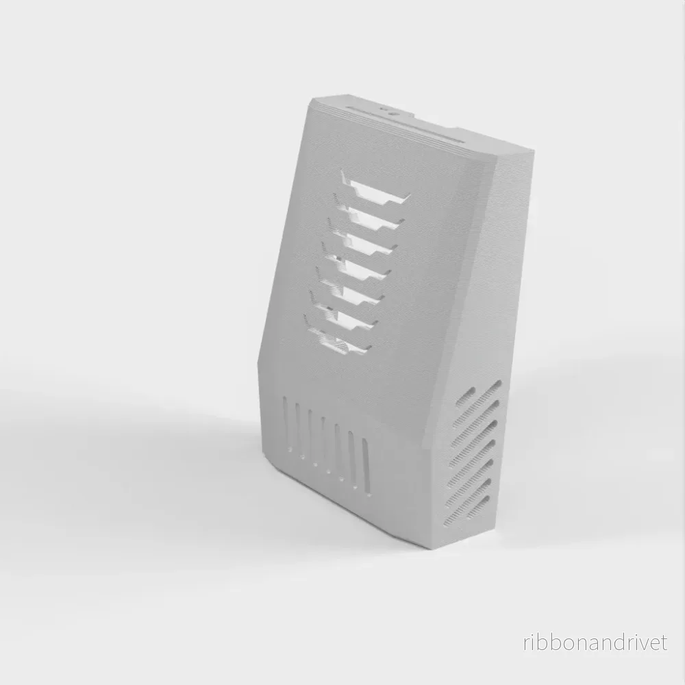 Raspberry Pi 5 fodral med ventilation och plats för originaltillbehör - Bild 3