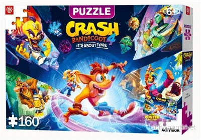 Crash Bandicoot 4: It’s About Time Pussel för Barn – 160 Bitar