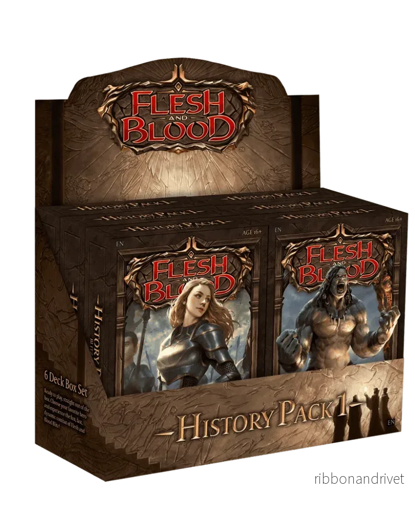 Flesh & Blood TCG – History Pack 1 Blitz Decks Display (6 kortlekar) – EN Flesh & Blood TCG – History Pack 1 Blitz Decks Display (6 kortlekar) – EN