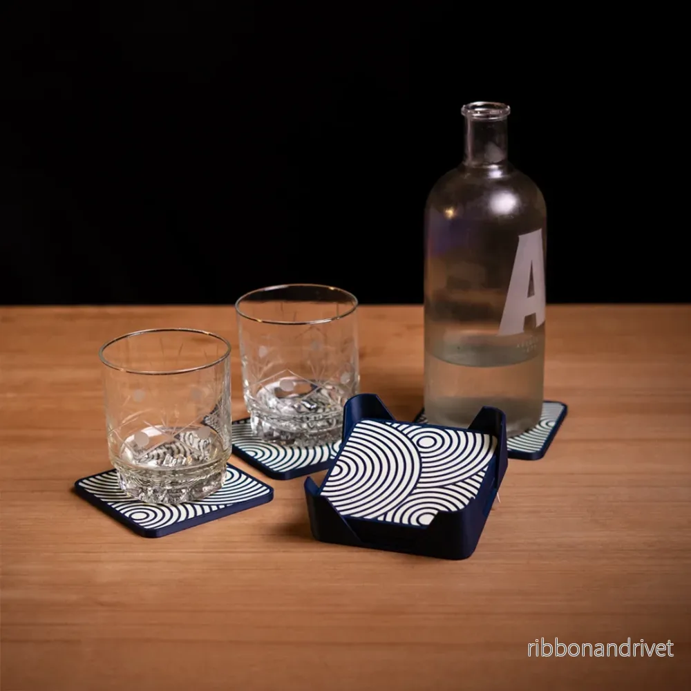 Concentric Square Coasters - Bild 3