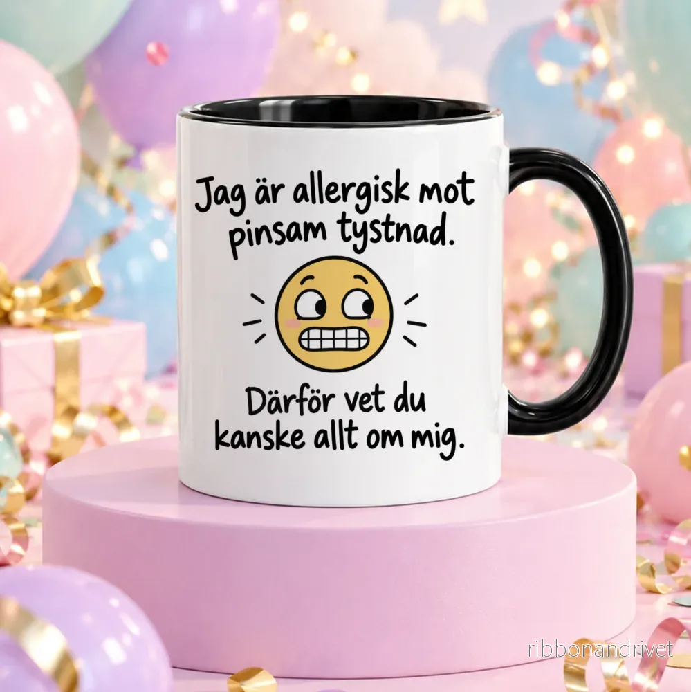 Pinsam tystnad | Rolig mugg - Bild 3