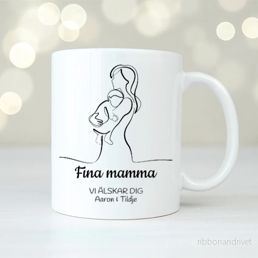 Fina Mamma | Personlig mugg Fina Mamma | Personlig mugg