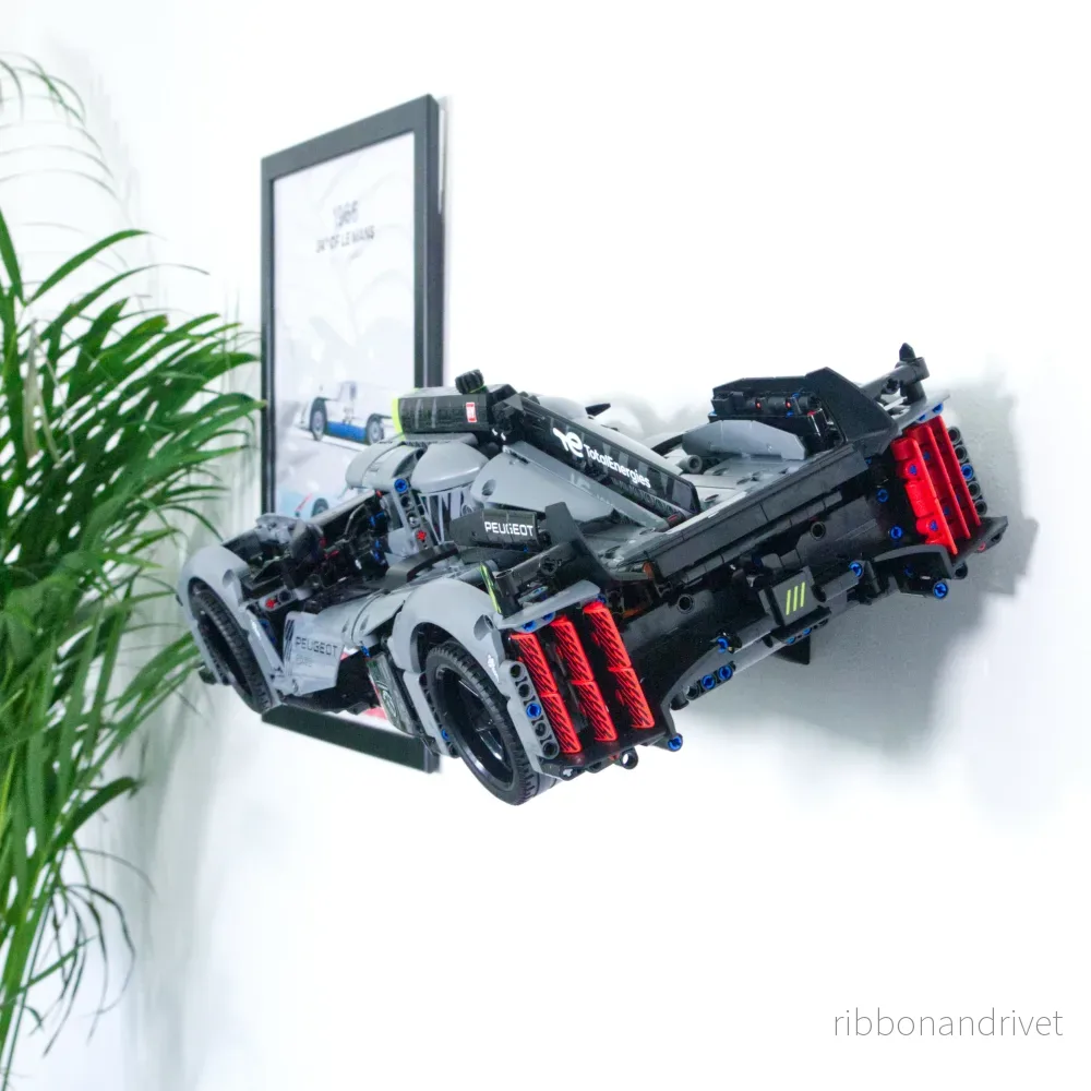 Väggfäste för Technic Peugeot 9X8 Hypercar