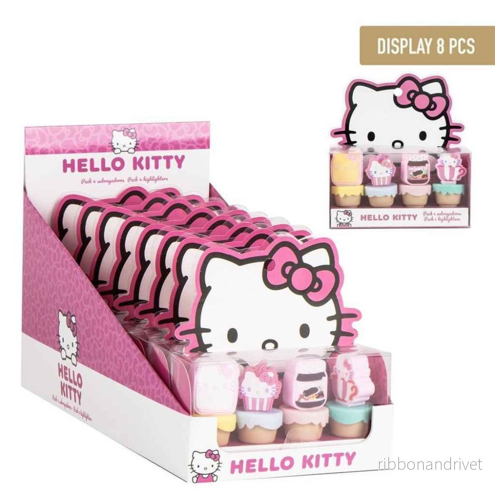 Hello Kitty – Set med 4 Markers