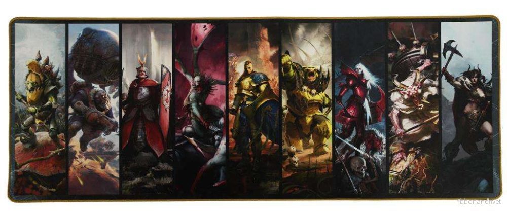 Warhammer: Age of Sigmar – Skrivbordsfilt – Motiven från Battletome-omslag Warhammer: Age of Sigmar – Skrivbordsfilt – Motiven från Battletome-omslag