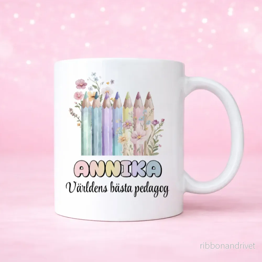 Pennor | Pedagog & Lärare | Personlig mugg