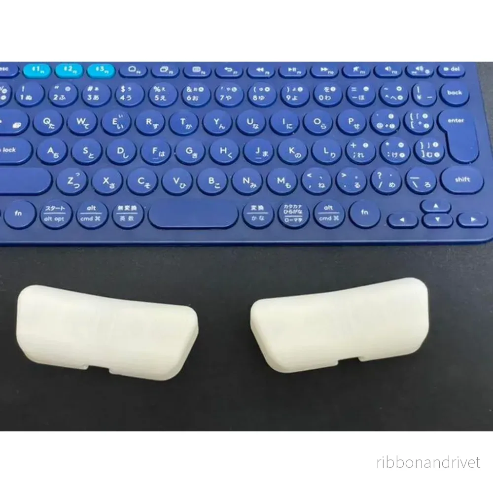 Ergonomiskt delat handledsstöd för tangentbord och mus