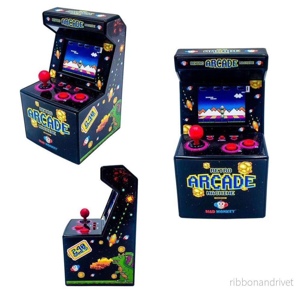 Mad Monkey – Miniarkadmaskin med 240 8-bitsspel Mad Monkey – Miniarkadmaskin med 240 8-bitsspel