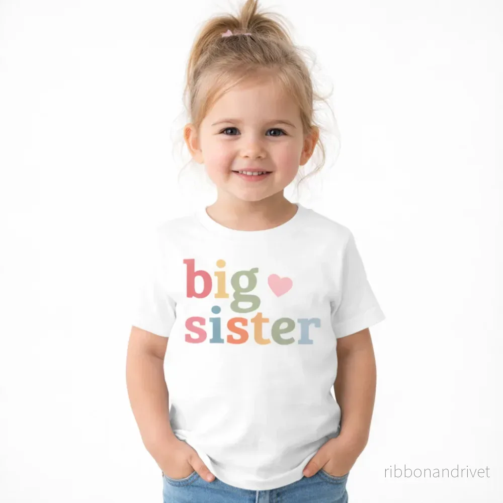 Big Sister – mjuk t-shirt för stolta storasystrar Big Sister – mjuk t-shirt för stolta storasystrar