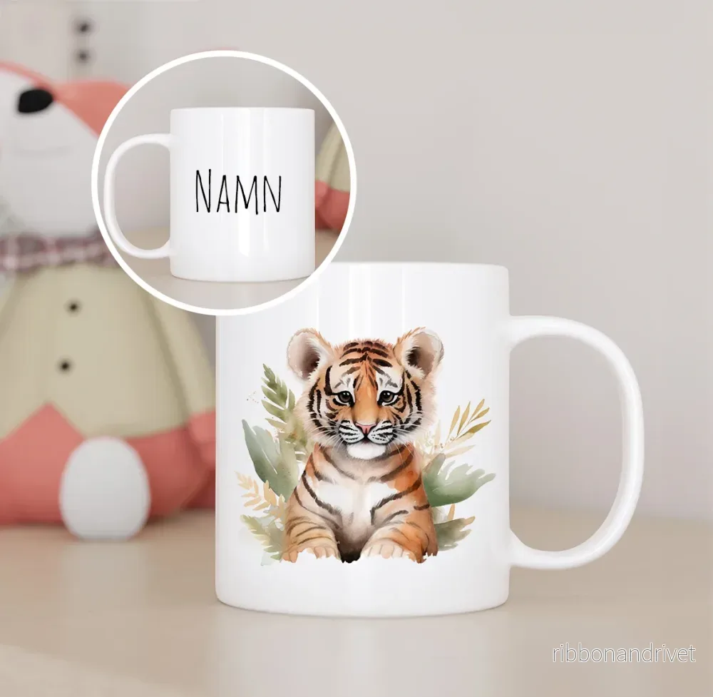 Baby tiger | Personlig barnmugg Baby tiger | Personlig barnmugg