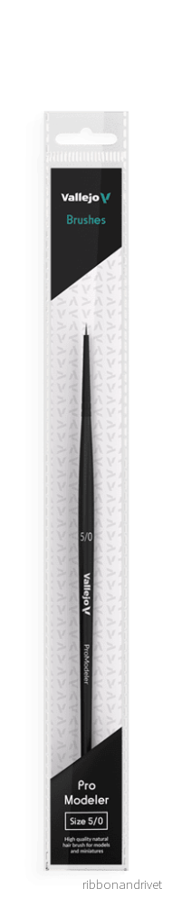 Vallejo - Pro Modeler Rund Pensel i Naturhår No. 5/0