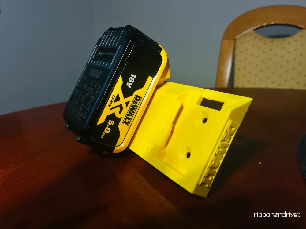 Duo DeWalt 18V batterihållare för vägg- och takmontering - Bild 3
