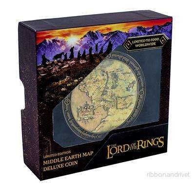 The Lord Of The Rings – Samlarmynt Deluxe – Middle Earth Map The Lord Of The Rings – Samlarmynt Deluxe – Middle Earth Map
