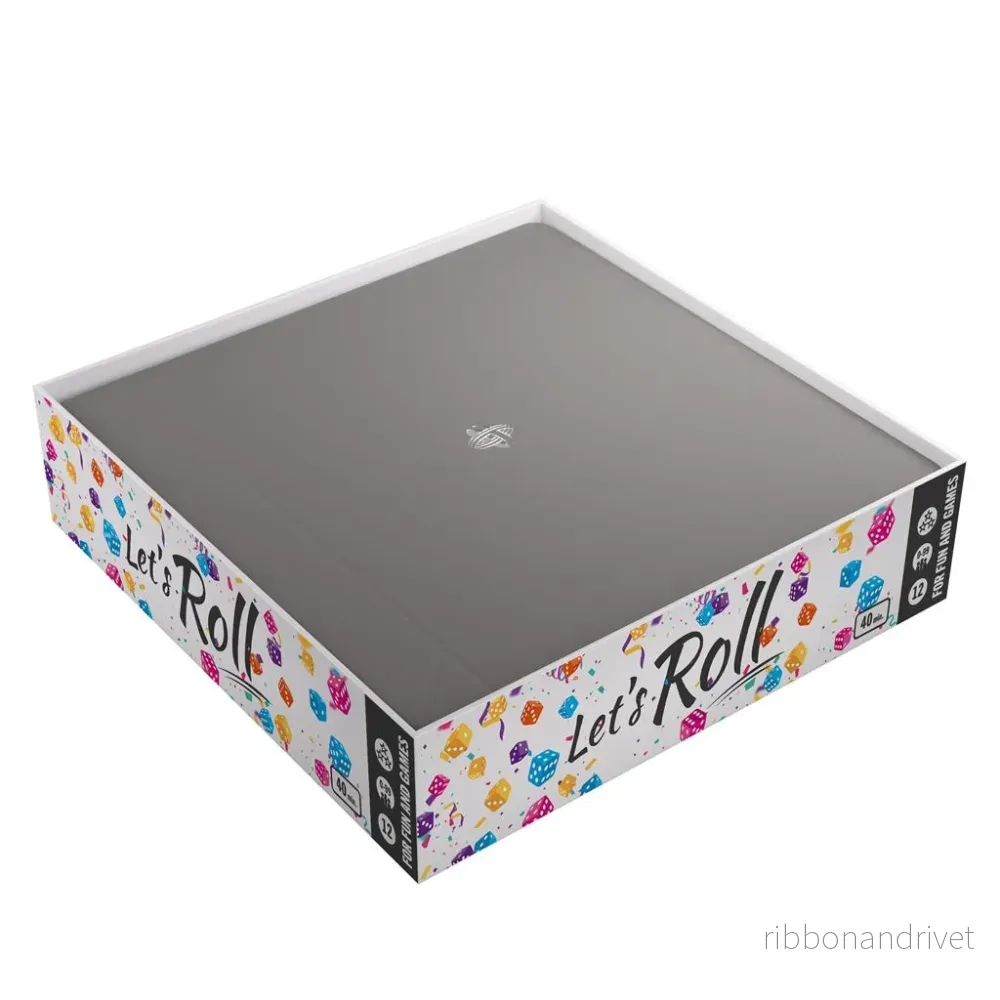 Gamegenic Magnetisk Tärningsbricka Fyrkantig Svart/Grey Gamegenic Magnetisk Tärningsbricka Fyrkantig Svart/Grey