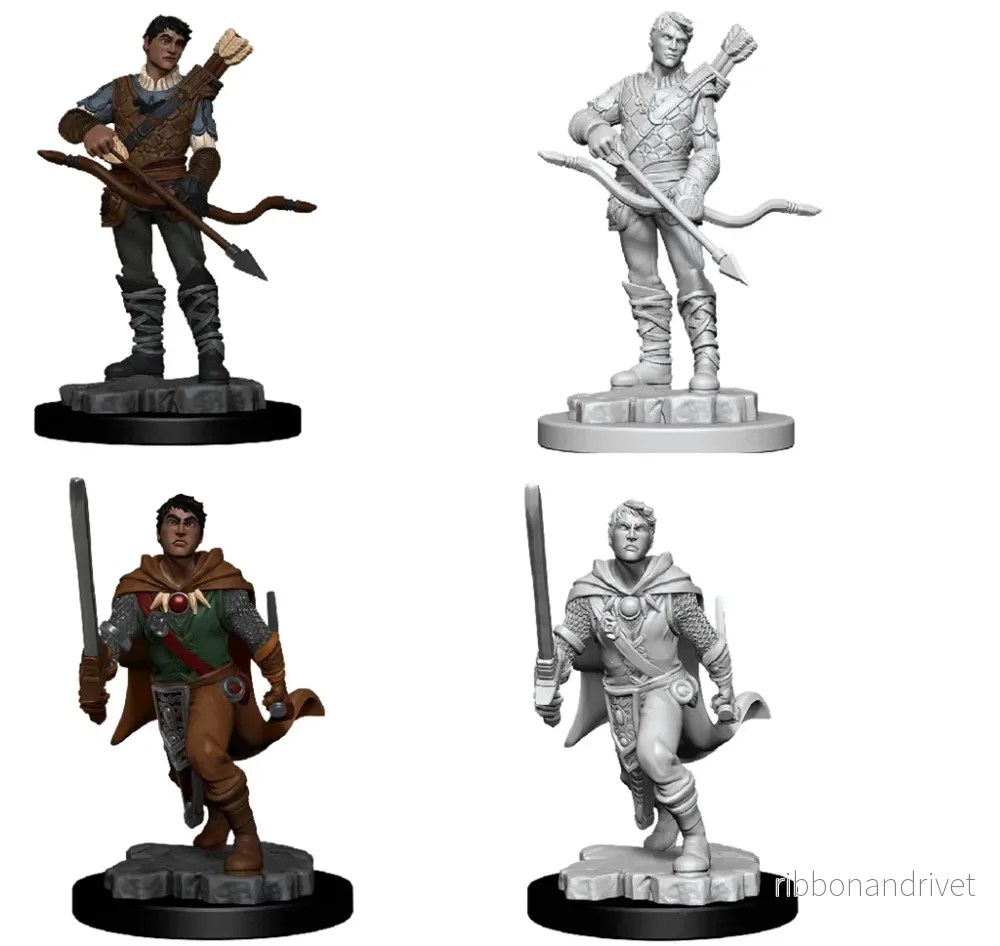 D&D Nolzur’s Marvelous Miniatures: Manlig Mänsklig Ranger D&D Nolzur’s Marvelous Miniatures: Manlig Mänsklig Ranger