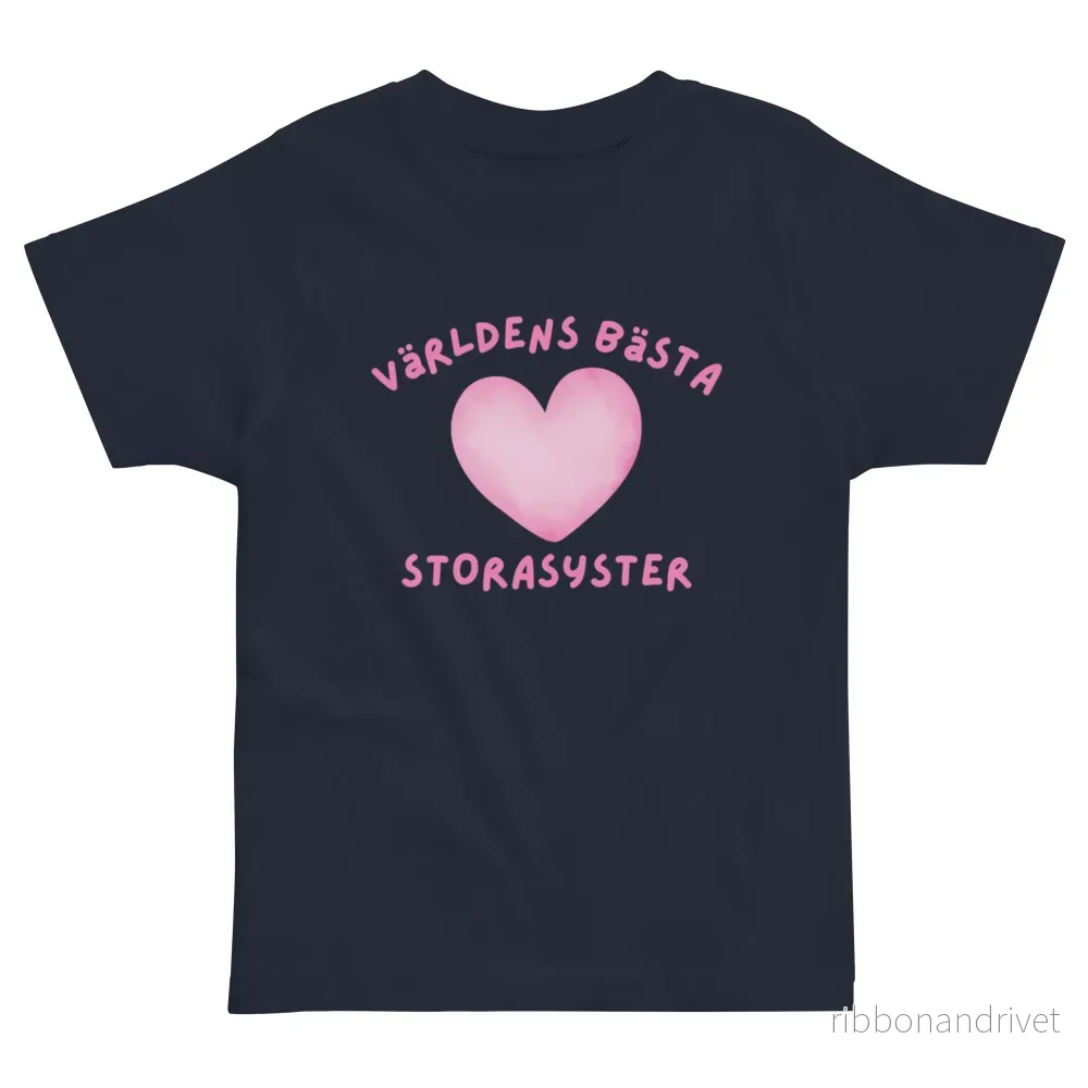 Världens Bästa Storasyster T-shirt - Hjärta - Bild 3