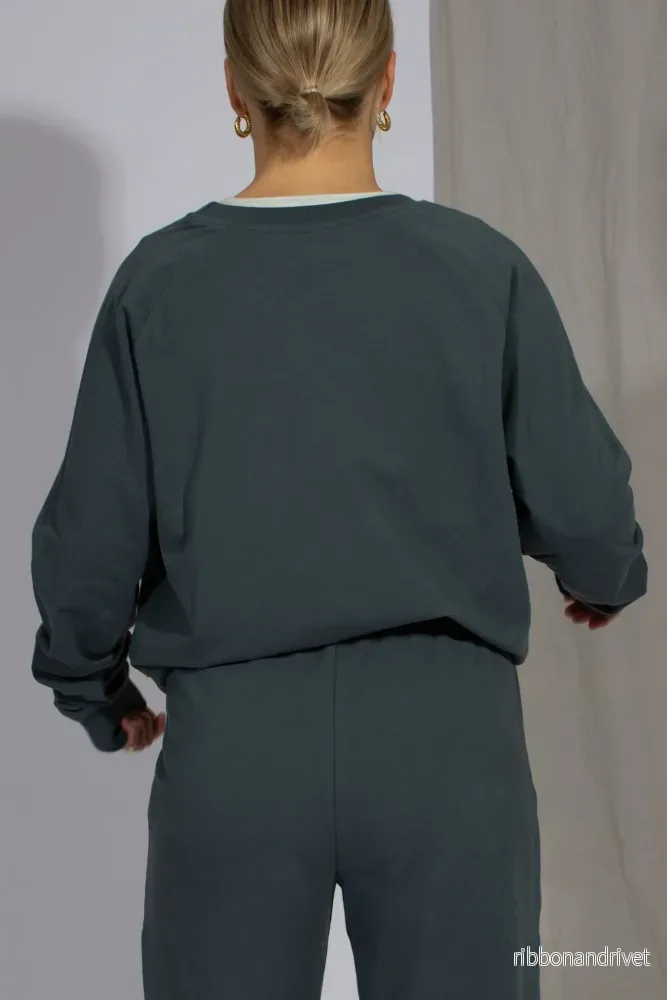 Asha Sweatshirt - Petrol Grey - Bild 2