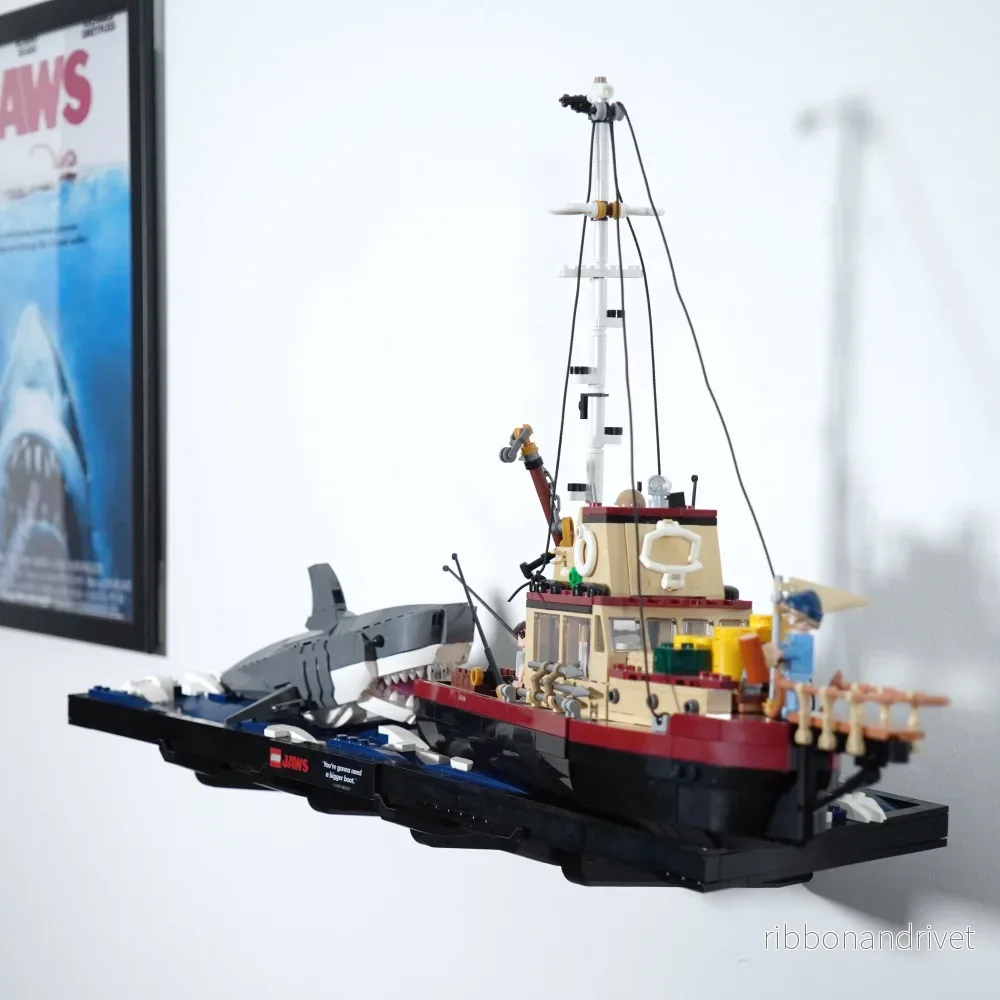Väggfäste för LEGO Jaws 21350 Diorama - Bild 2