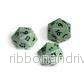 UP - Vivid Heavy Metal D20 Tärningar - Cool Matcha - Bild 3