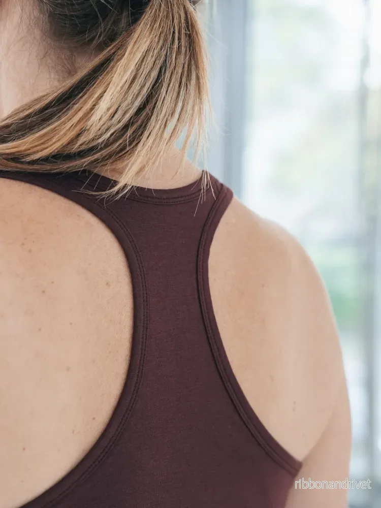 Anjali Yoga Top - Dark Plum - Bild 2