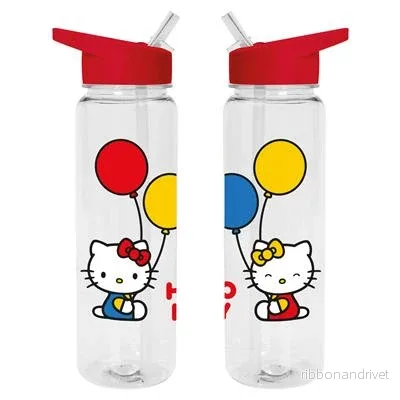 Hello Kitty Plastflaska med Ballonger