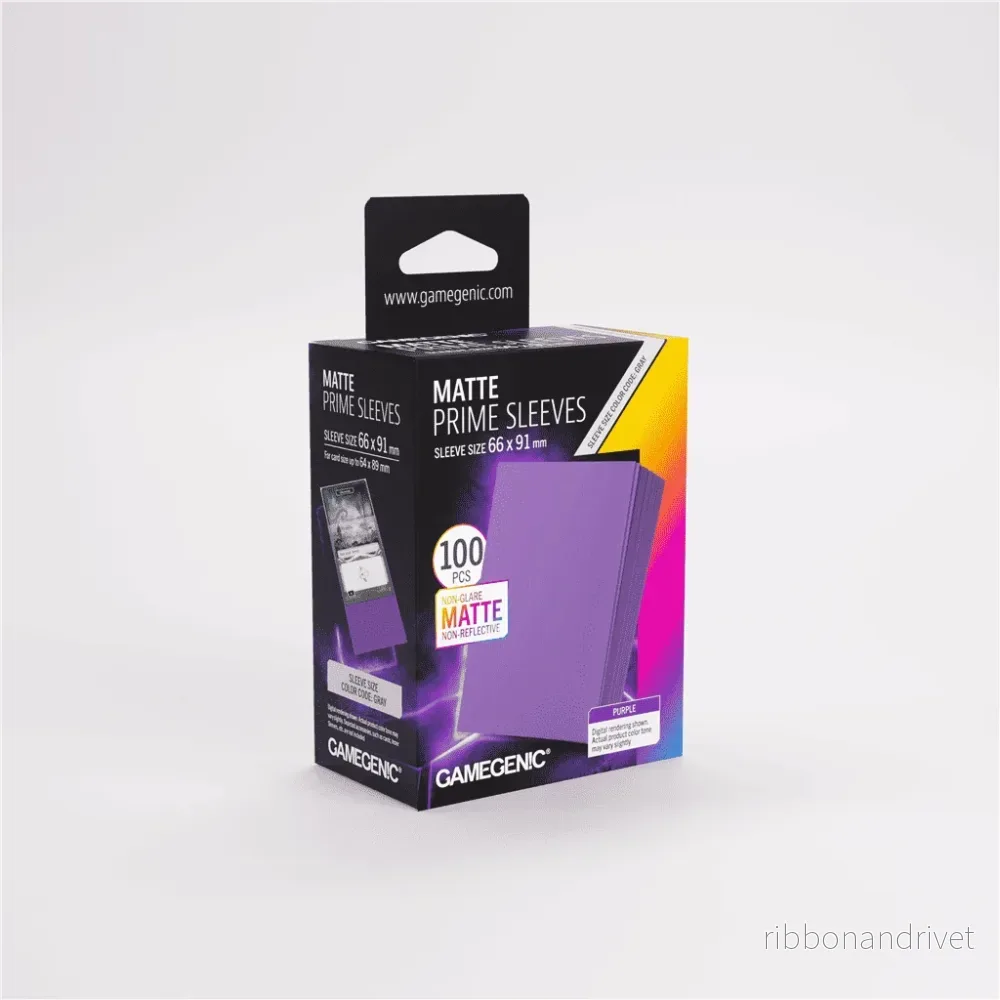 Gamegenic – Matte Prime Sleeves Purple 66×91 Gamegenic – Matte Prime Sleeves Purple 66×91
