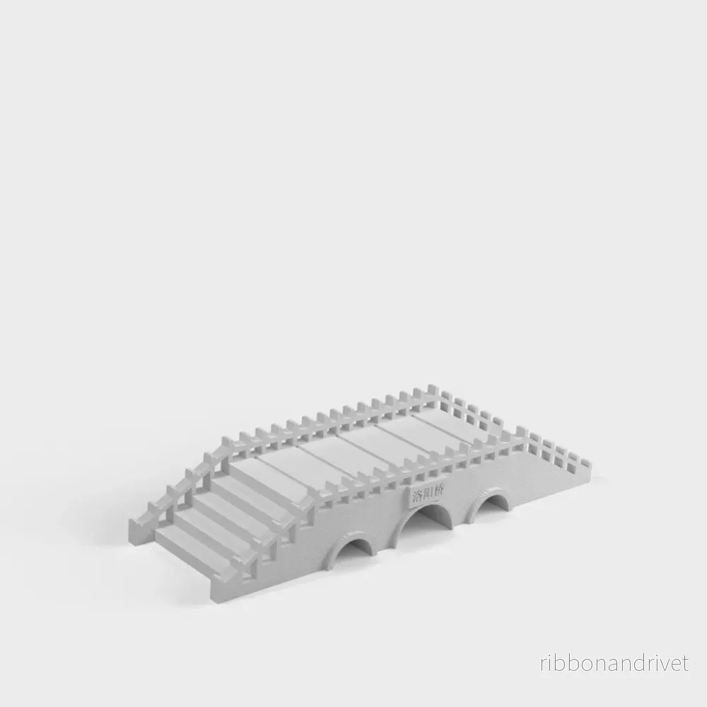 Dekorativ miniatyrbro för akvarium och landskap - Bild 3
