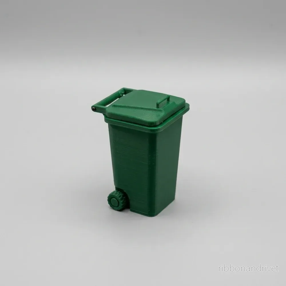 Mini papperskorg med lock till skrivbordet