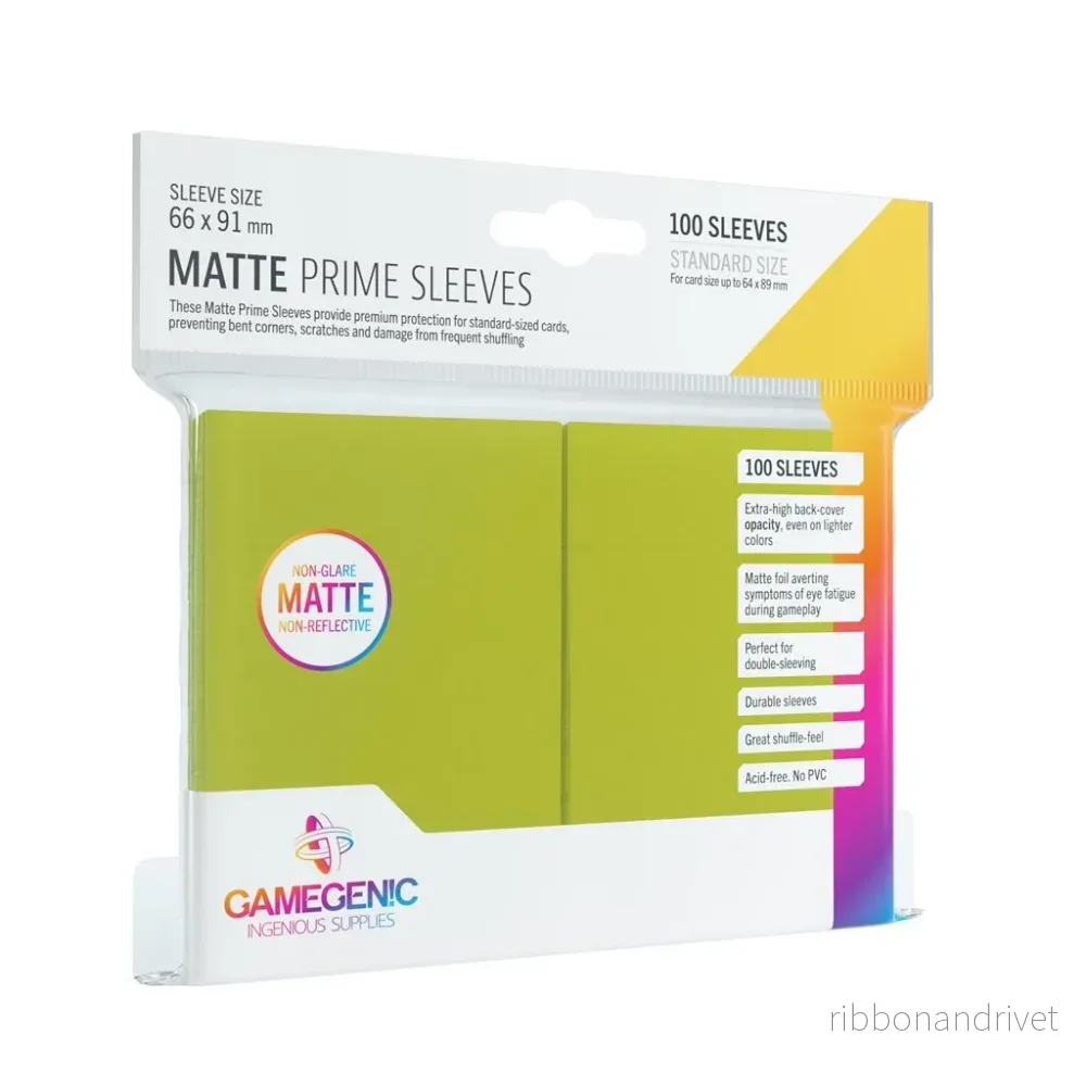 Gamegenic – Matte Prime Sleeves Lime (100 Sleeves) Gamegenic – Matte Prime Sleeves Lime (100 Sleeves)