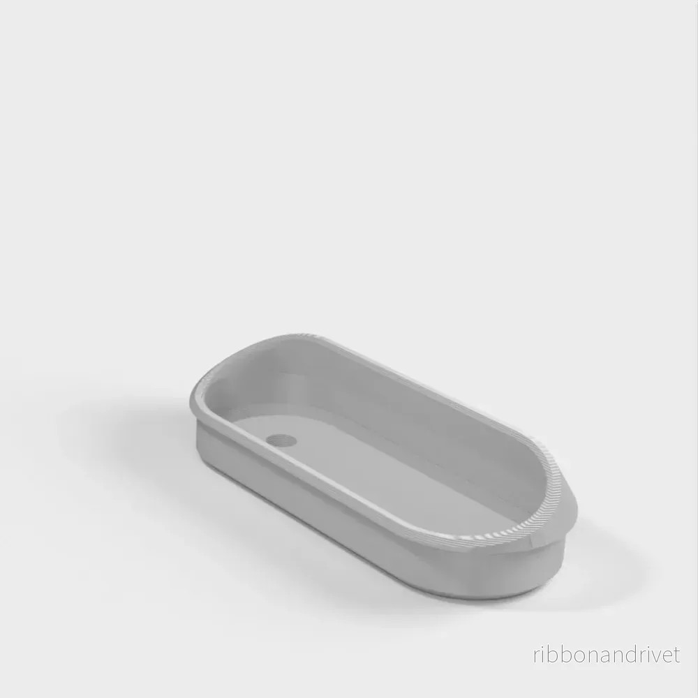 Remix lådhandtag för montering med skruv eller lim, 90mmx36mm