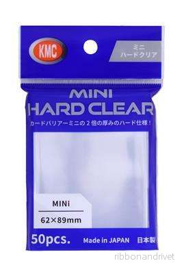 KMC Small Sleeves – Mini Hard Clear (50 kortfickor)