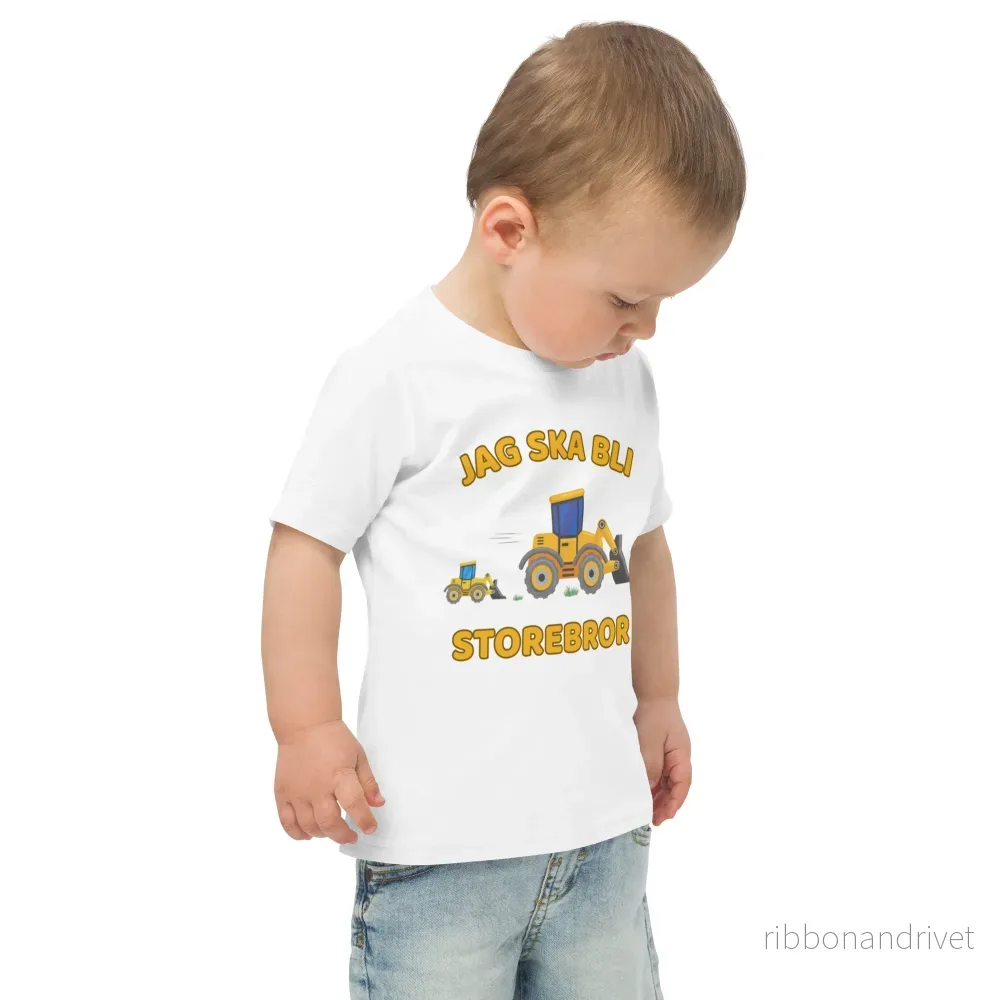 Jag ska bli storebror T-shirt - Grävmaskiner - Bild 2