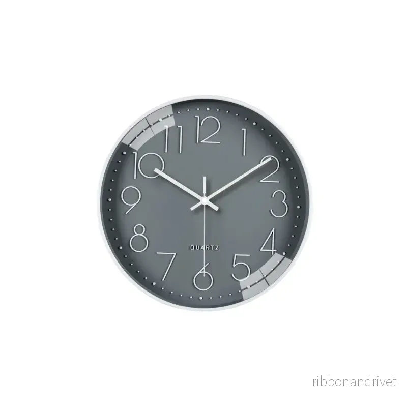 Tystgående minimalistisk Väggklocka - 30cm - Bild 2