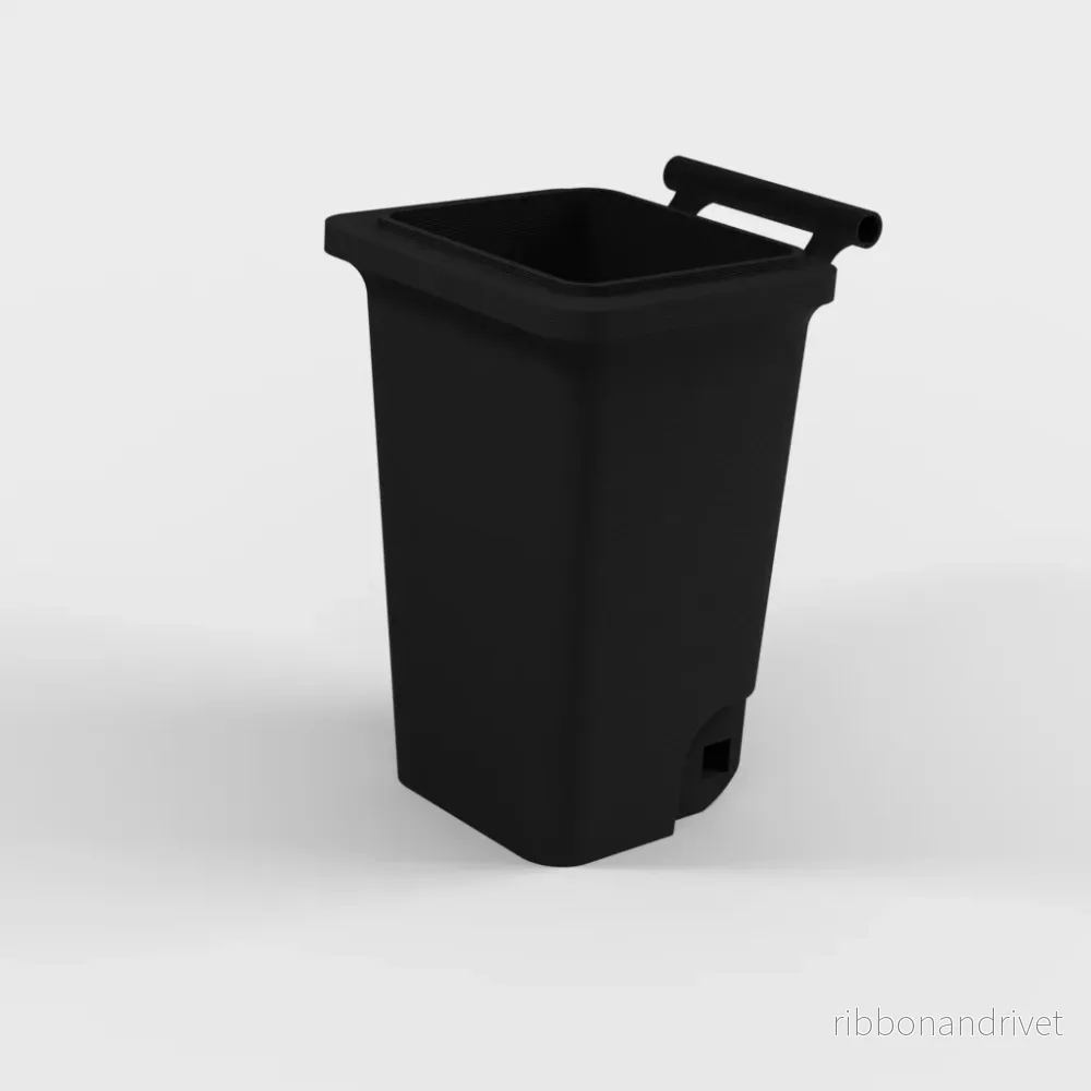 Mini papperskorg med lock till skrivbordet - Bild 2