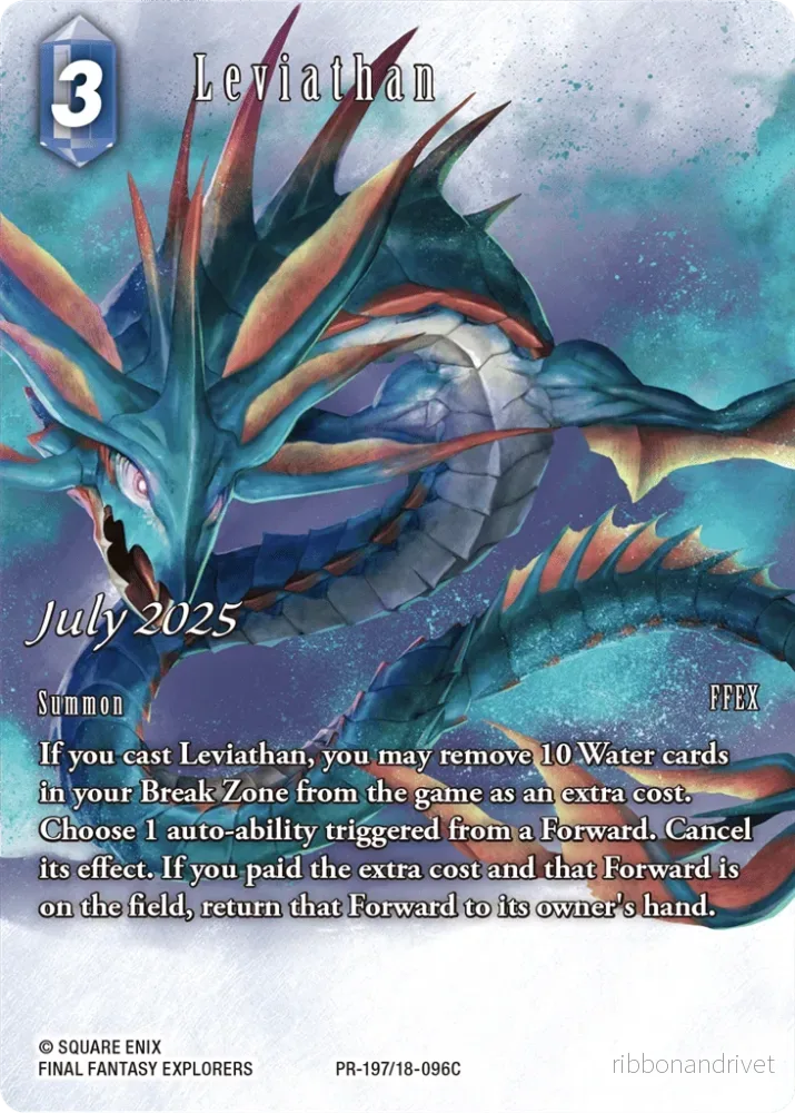 Final Fantasy TCG – juli 2025: Leviathan – PR197 / 18-096C Final Fantasy TCG – juli 2025: Leviathan – PR197 / 18-096C