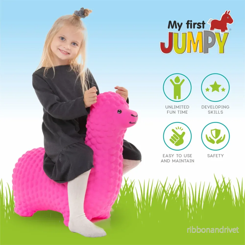 Hoppdjur"My First JUMPY" –Rosa alpacka - Bild 3