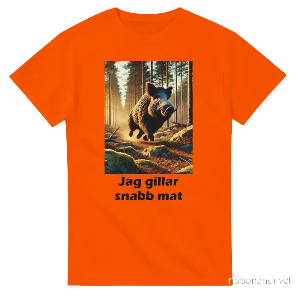 T-shirt "Jag gillar snabb mat" – Perfekt för jägare med humor ”Hunting edition” - Bild 2