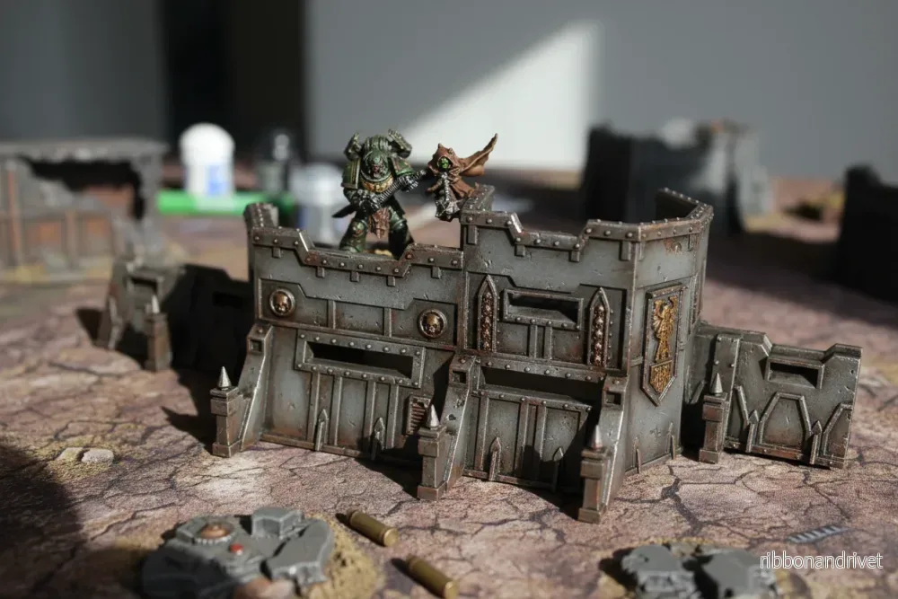 Detaljerad Wall of Saints Wargame Terräng Set - Bild 2