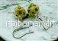 Chessex Hook Örhängen Marble Green Mini-Poly d20 Par - Bild 2