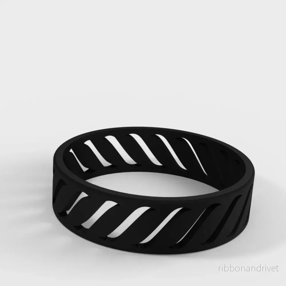 Diskret fidget-ring med roterande spinner - Bild 2