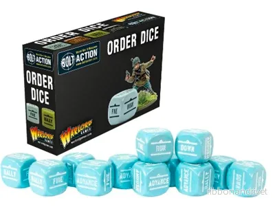 Bolt Action Orders Dice – Blå (12 stycken) Bolt Action Orders Dice – Blå (12 stycken)